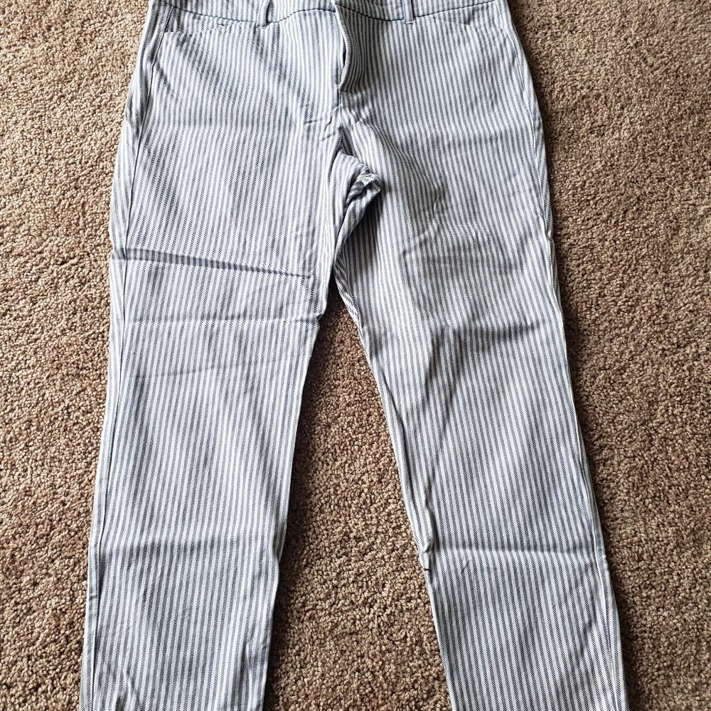 Blue stripped pixie pants